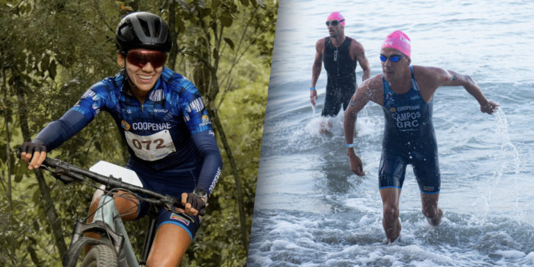 Raquel Solís y Álvaro Campos fueron los mejores costarricenses en el triatlón XTERRA 2024