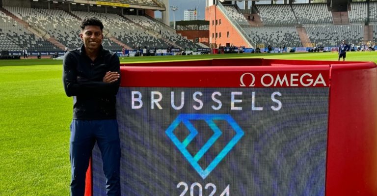 Gerald Drummond llega a Bélgica para disputar la gran final de la Liga Diamante 2024