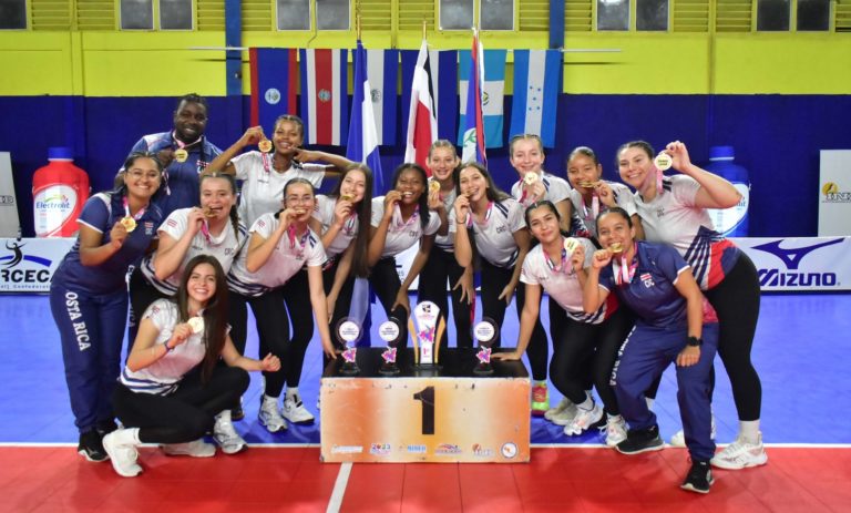 Selección nacional U-17 de voleibol se proclama campeona de Centroamérica