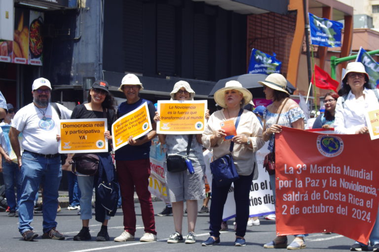 Costa Rica será el punto de partida de la Marcha Mundial por la Paz y la No Violencia