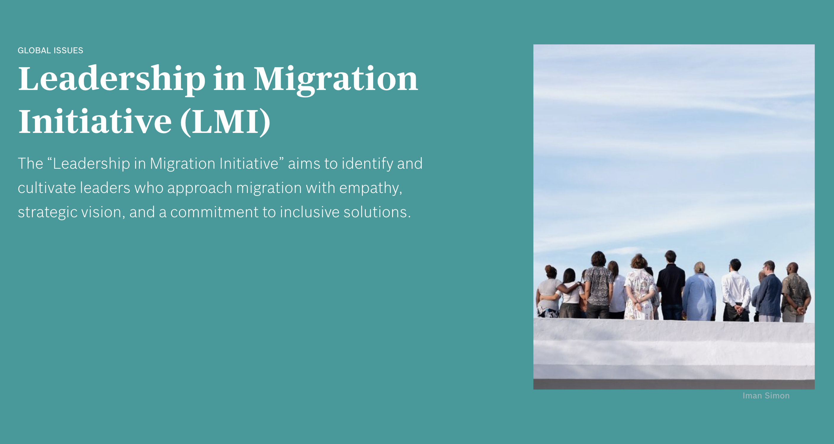 Imagen principal del artículo: “¡Podemos hacerlo!” Liderazgo audaz en migración: acto de la Iniciativa de Liderazgo en Migración pone de relieve soluciones globales