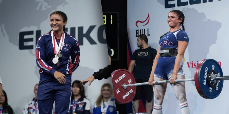 Levantadora de potencia tica Isabel Ugalde se proclama subcampeona mundial junior en Malta