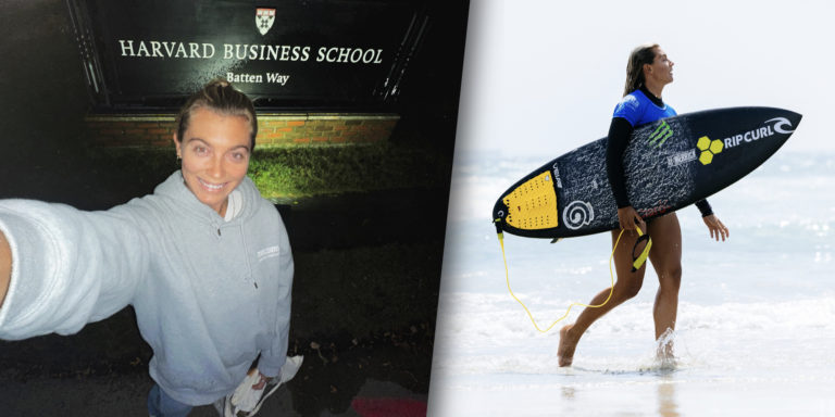 Surfista tica Leilani McGonagle fue aceptada en programa de negocios de la Universidad de Harvard