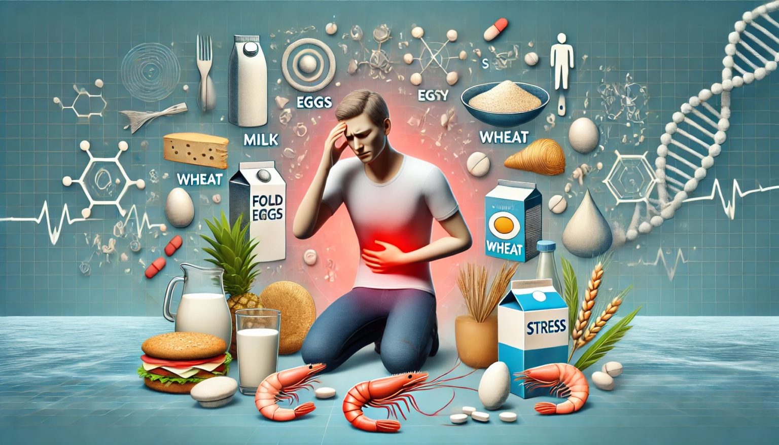 Imagen principal del artículo: Estrés y alimentos procesados: posibles detonantes del aumento de alergias alimenticias en adultos