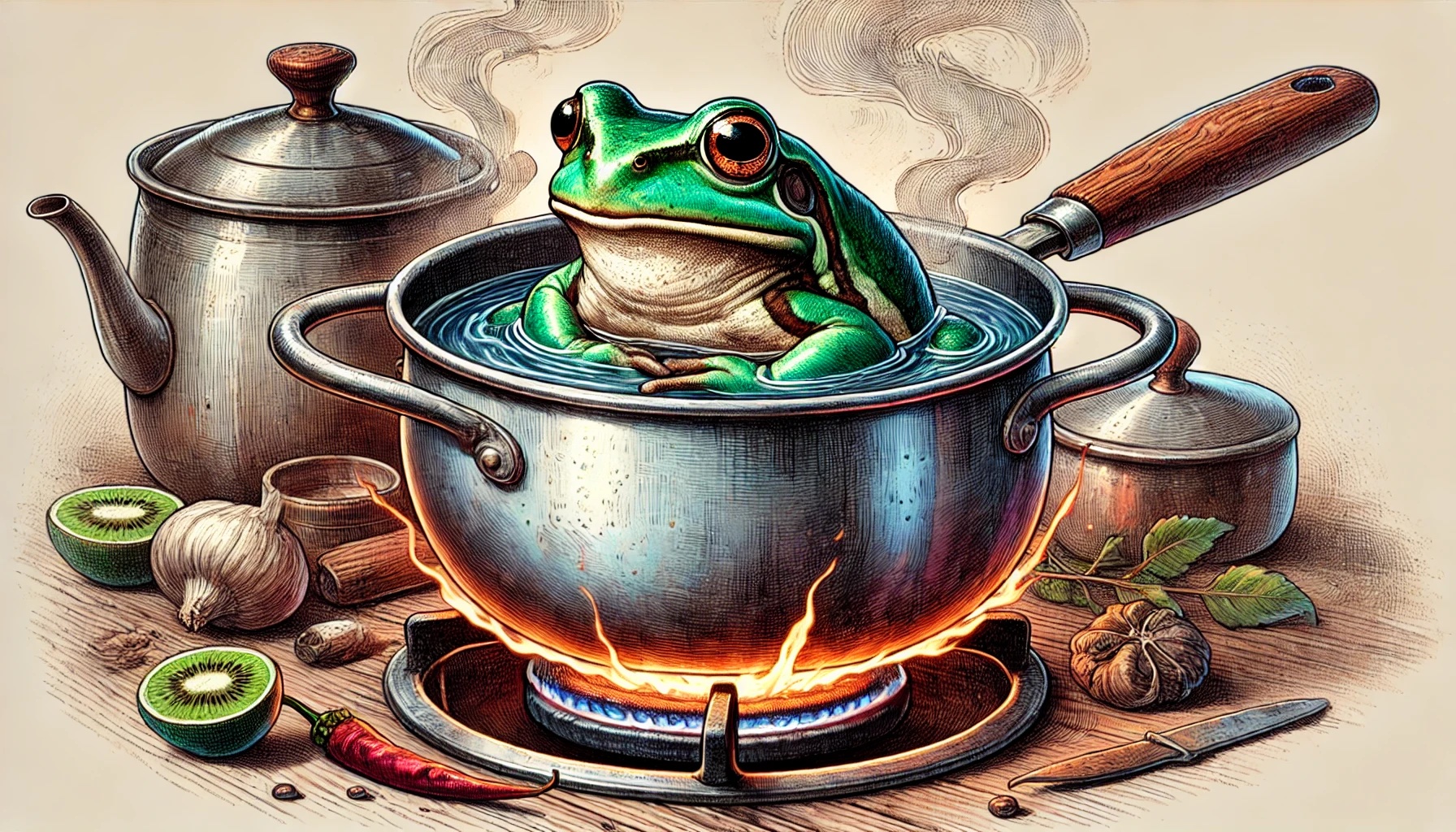 Imagen principal del artículo: Un país con síndrome de rana hervida