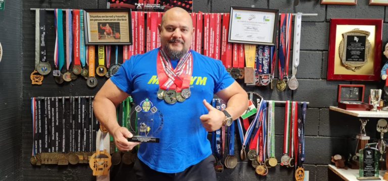 Atleta tico "Manolo" Campos competirá en el Mundial de Powerlifting 2024 en Islandia