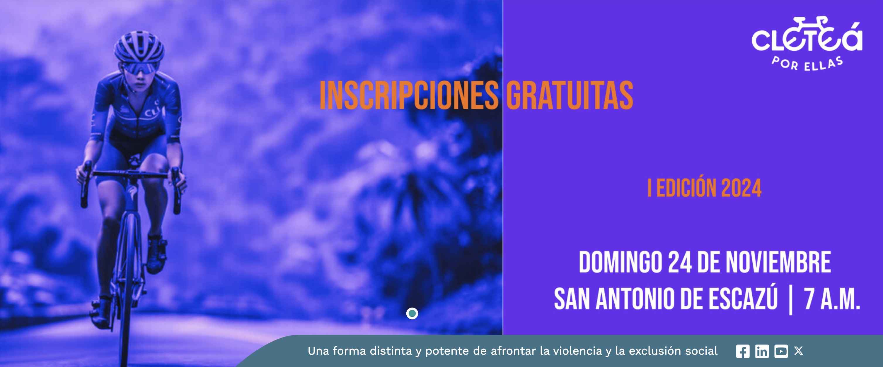 Imagen principal del artículo: Cleteá por Ellas: Pedaleando por un Futuro sin Violencia