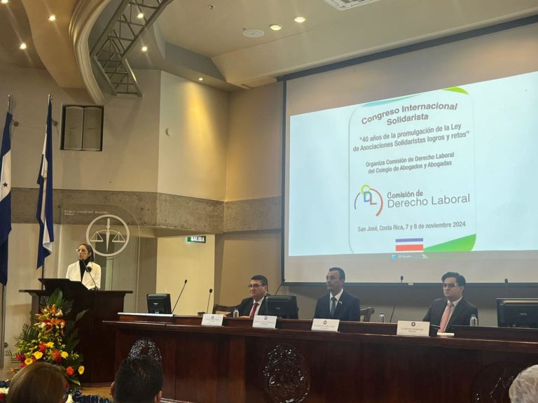 Congreso Internacional Solidarista destaca la necesidad de actualizar la Ley de Asociaciones Solidaristas