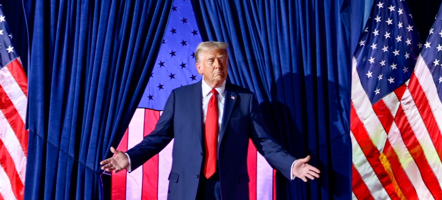 Donald Trump durante un acto de gobierno
