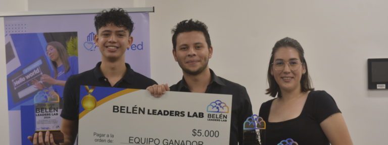 Tres jóvenes son ganadores del Belén Leaders Lab con su propuesta de aplicación de viajes compartidos