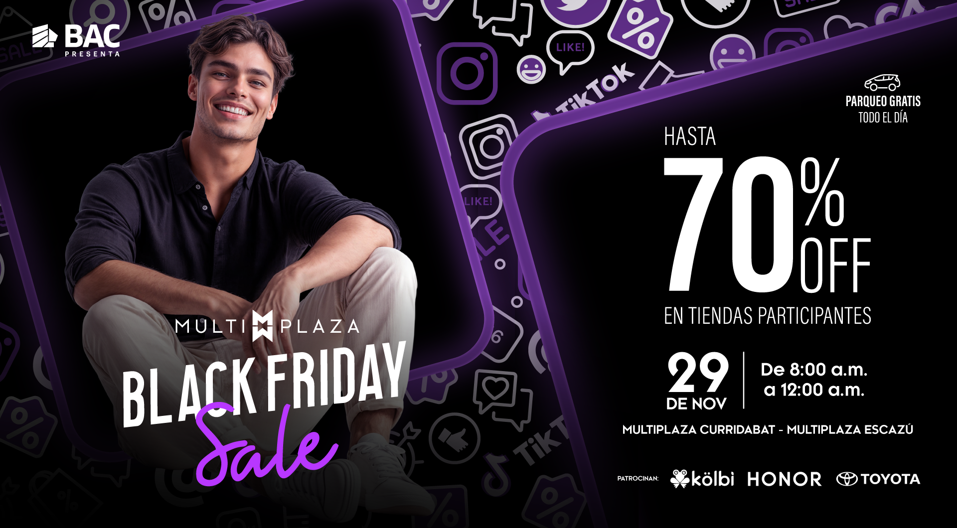 Imagen principal del artículo: Multiplaza llega con horario extendido, 70% de descuento y premios increíbles este Black Friday