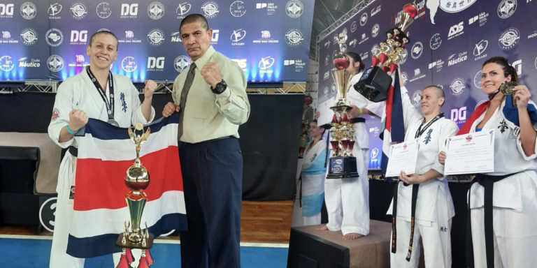 Karateca tica Fernanda Fonseca conquista medalla en el Torneo Americano de Karate Kyokushin en Brasil