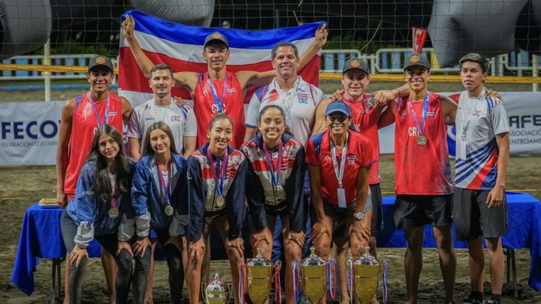 Costa Rica conquista tres oros y una plata en los Centroamericanos Juveniles de Voleibol Playa