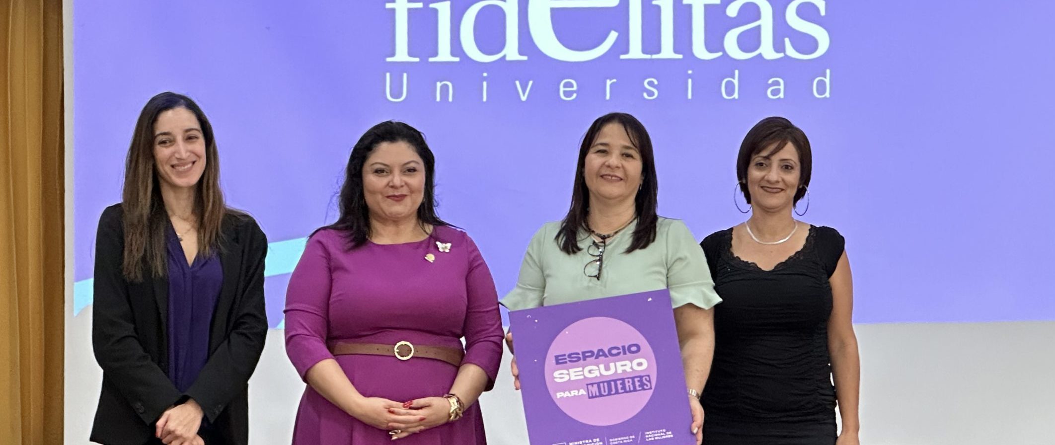Imagen principal del artículo: Fidélitas es la primera universidad privada declarada Espacio Seguro por el Inamu