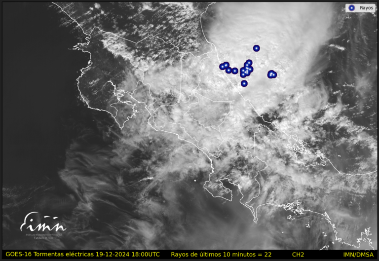 CNE declara alerta verde en gran parte del país por influencia de nuevo frente frío