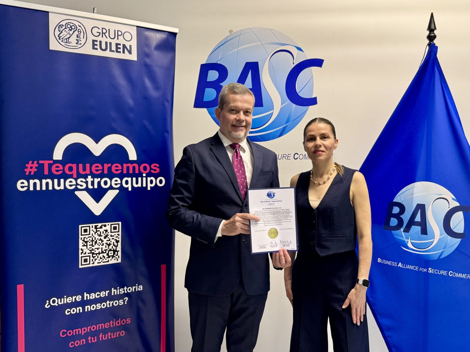 Imagen principal del artículo: EULEN SEGURIDAD obtiene recertificación BASC por cuarto año consecutivo