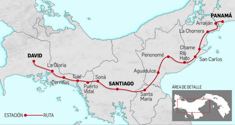 Panamá inicia la planificación de un tren de pasajeros entre su capital y la frontera con Costa Rica