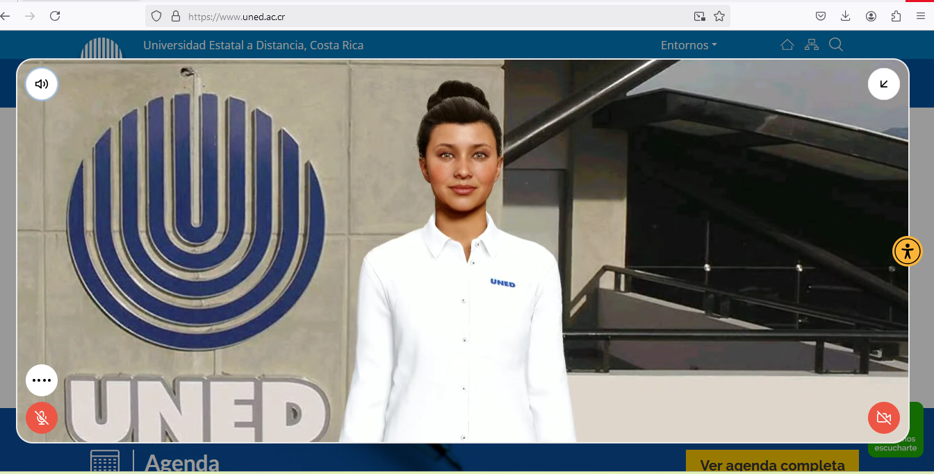 Imagen principal del artículo: UNED incorpora Inteligencia Artificial a través de su nueva metahumana interactiva "Unedia"
