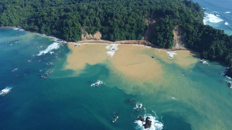 Corales de la Isla Del Caño sufren por lluvias intensas y deslizamientos de tierra 