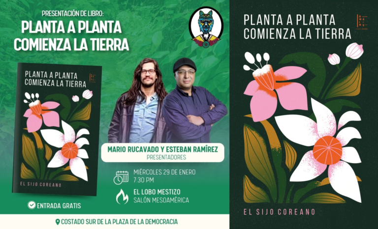 El Lobo Mestizo será sede de la presentación del libro "Planta A Planta Comienza La Tierra"