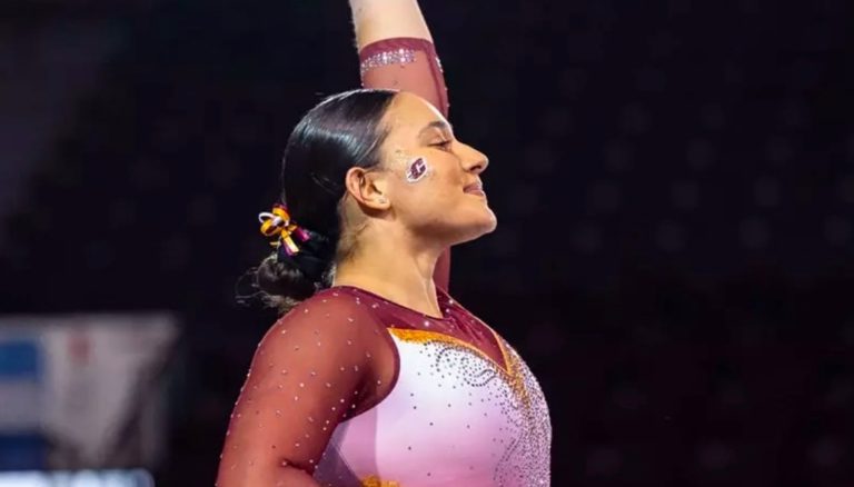 Tica Luciana Alvarado vuelve a ser nombrada "Gimnasta de la Semana" en su conferencia
