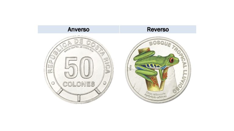 Segunda moneda de 50 colones de colección saldrá a la venta el 24 de febrero