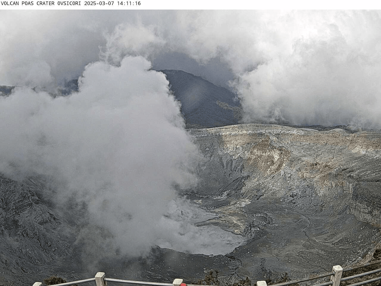 Imagen principal del artículo: Ovsicori aumenta el nivel de riesgo del volcán Poás y advierte de erupciones peligrosas