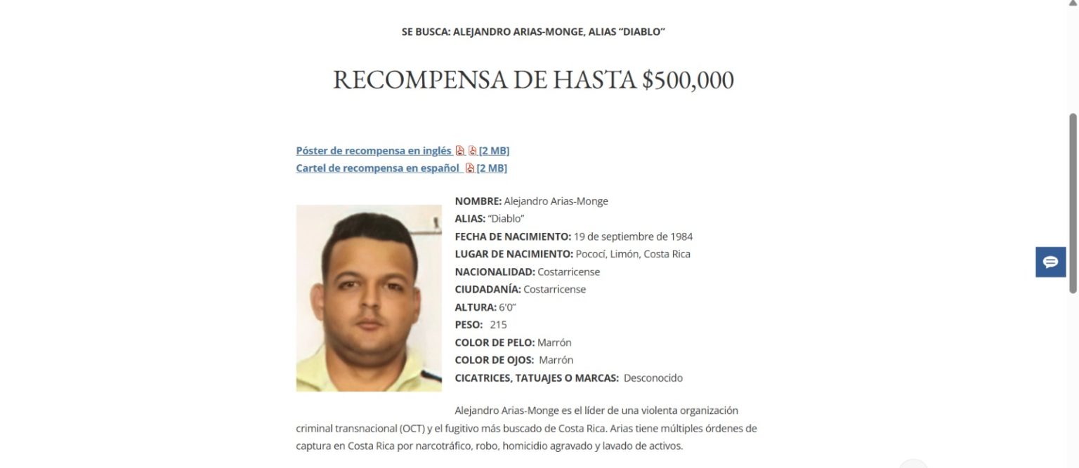 Imagen principal del artículo: EE. UU. ofrece $500.000 en recompensa por información que lleve a la captura de alias "Diablo"