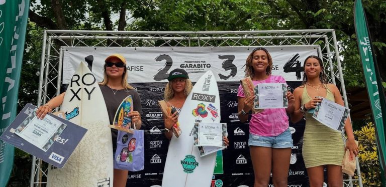 Rachel Agüero y Cali Muñoz se proclaman campeones de la cuarta fecha del Circuito Nacional de Surf 2025
