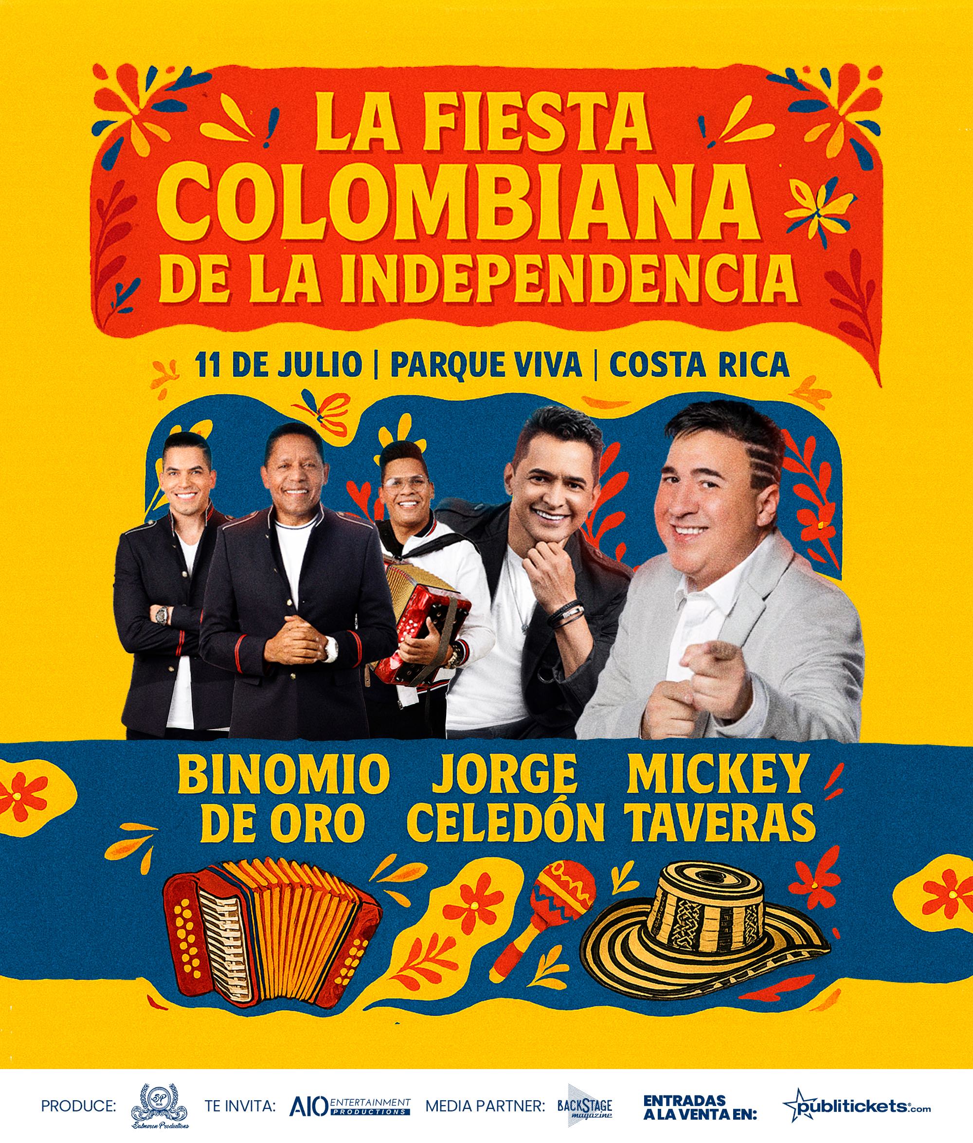 Imagen principal del artículo: Colombia celebrará su independencia en Costa Rica con noche de vallenato, salsa y sabor caribeño