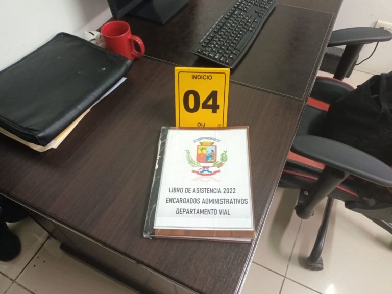 Fiscalía allana Municipalidad de Talamanca por causa contra el alcalde y su hijo por presunto enriquecimiento ilícito