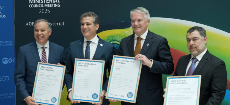 Dos zonas francas costarricenses recibieron certificado de seguridad y transparencia de la OCDE