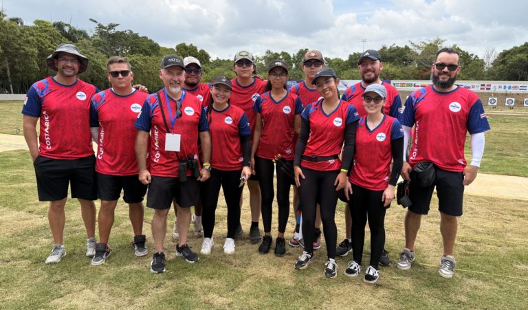 Costa Rica brilla en la Copa Merengue de Tiro con Arco y conquista el oro en equipo compuesto masculino