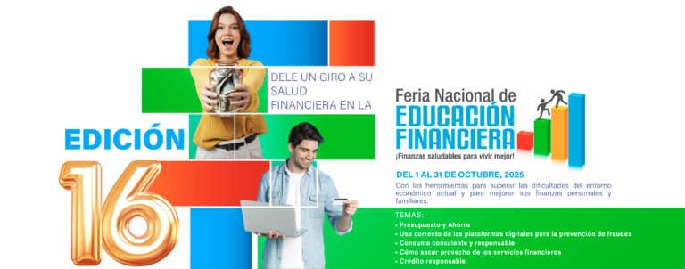 Feria Nacional de Educación Financiera se realizará de forma virtual durante el mes de octubre