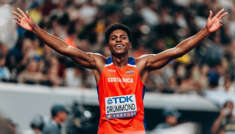 Tico Gerald Drummond clasifica a semifinales en el Mundial de Atletismo Tokio 2025