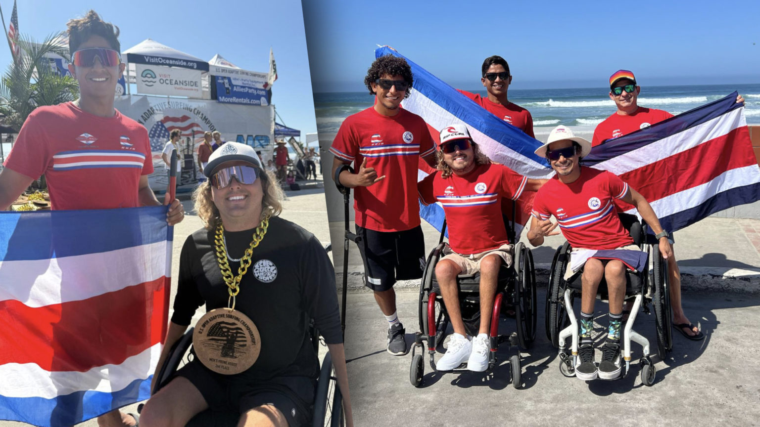 Imagen principal del artículo: Parasurfista de Costa Rica gana medalla de plata en la última parada del Tour Mundial 2025