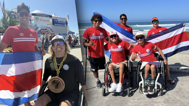 Parasurfista de Costa Rica gana medalla de plata en la última parada del Tour Mundial 2025