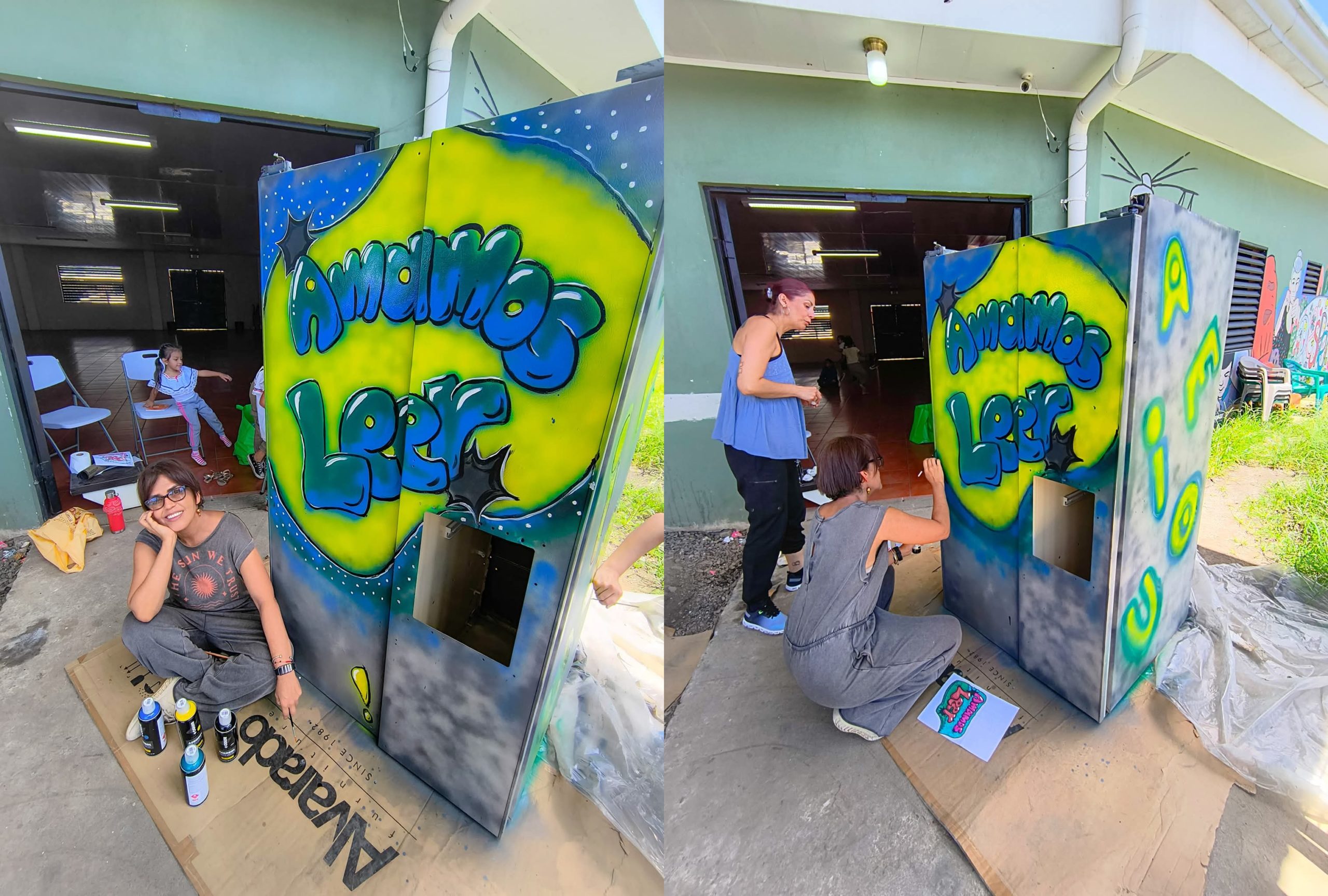 Imagen principal del artículo: Refrigeradoras se convierten en bibliotecas y llegan a comunidades de Alajuelita