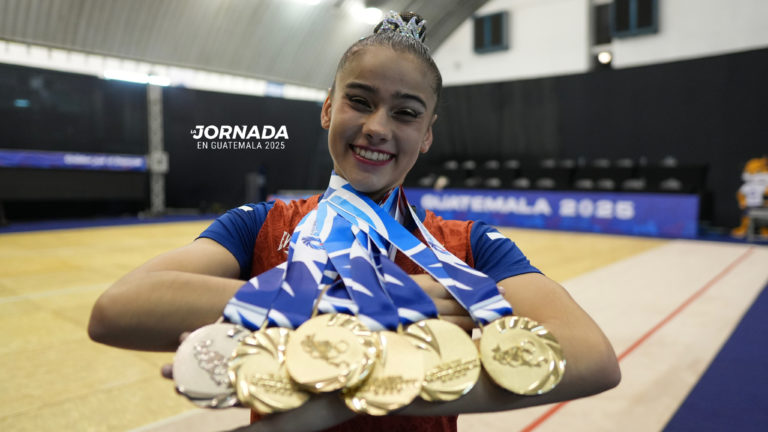Gloriana Sánchez hace historia con cinco oros y una plata en el debut de la gimnasia rítmica centroamericana