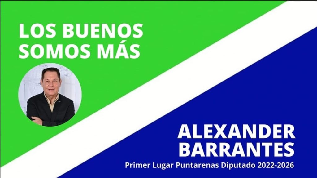 Alexander Barrantes fue elegido por la provincia de Puntarenas.