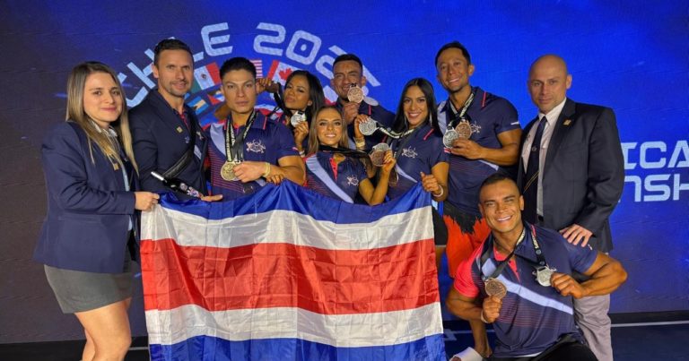 Costa Rica destaca en el Panamericano IFBB de Fisicoculturismo y Fitness en Chile