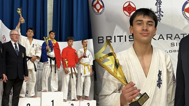 Tico Gabriel Raines hace historia con un segundo lugar en el British Open de Karate Kyokushin