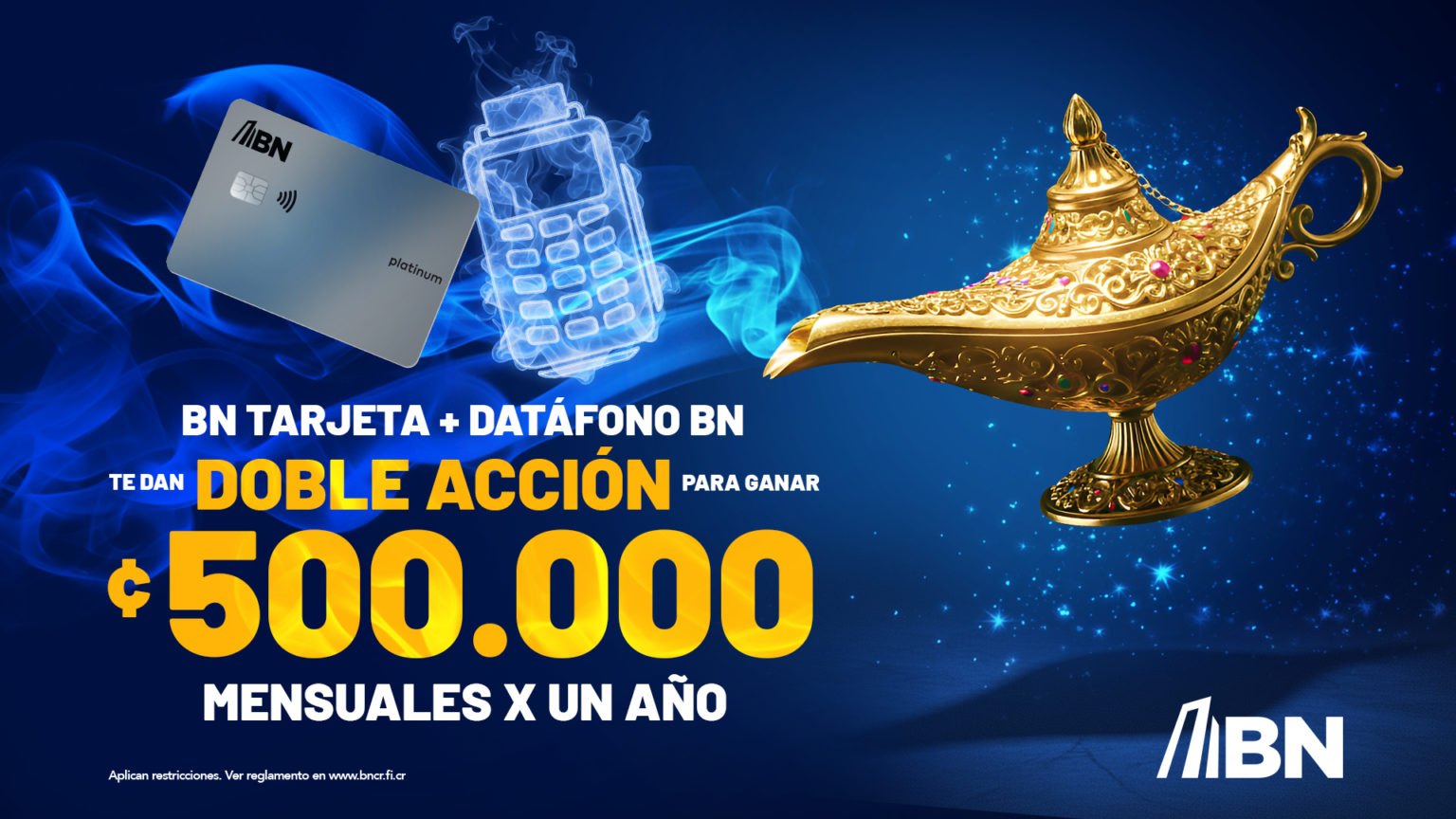 Imagen principal del artículo: BN lanza la campaña “Lámpara de los Deseos” que premiará a sus tarjetahabientes con un salario extra por un año