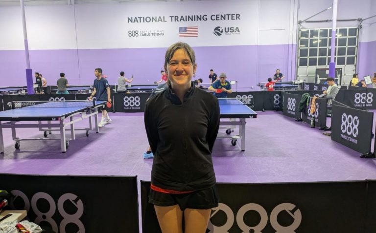 Tica Lucía Zavaleta realiza pasantía internacional en centro de alto rendimiento de tenis de mesa en Estados Unidos