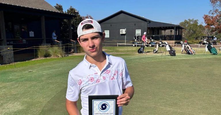 Golfista tico Alberto Aguilar destacó con un segundo lugar en el Augusta Junior Open