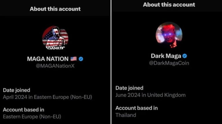 Cuentas pro-Trump en X revelan ubicaciones fuera de EE. UU. tras nueva función