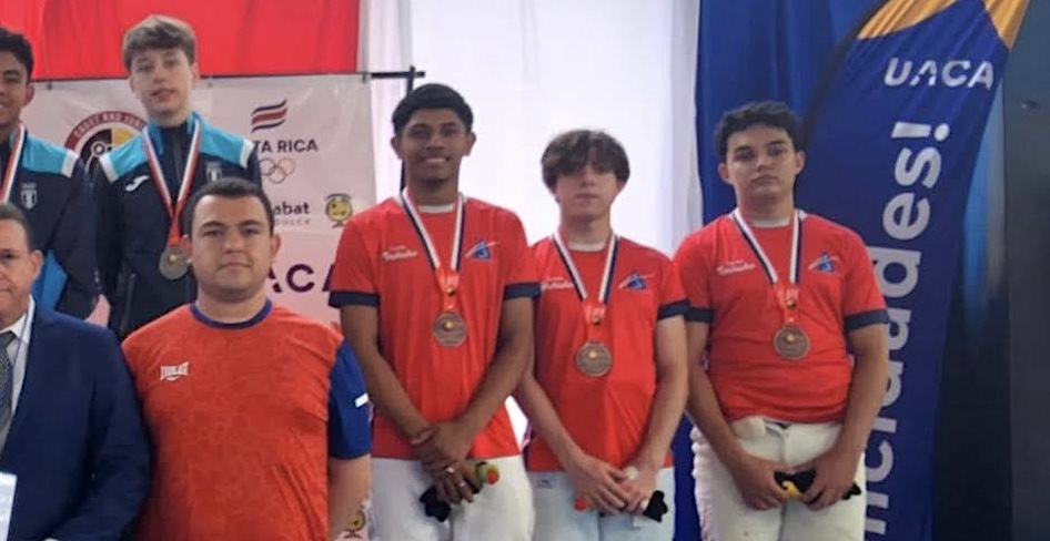 Costa Rica gana medalla de bronce en la Copa Mundo de Esgrima categoría cadete-juvenil 