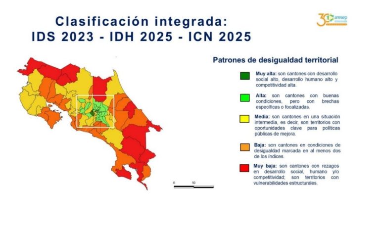 Aresep identifica que cantones en zonas periféricas concentran mayores problemas en servicios públicos