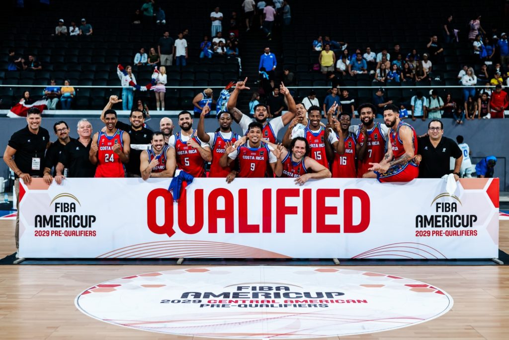 Costa Rica avanza invicta en preclasificatorio hacia la AmeriCup 2029