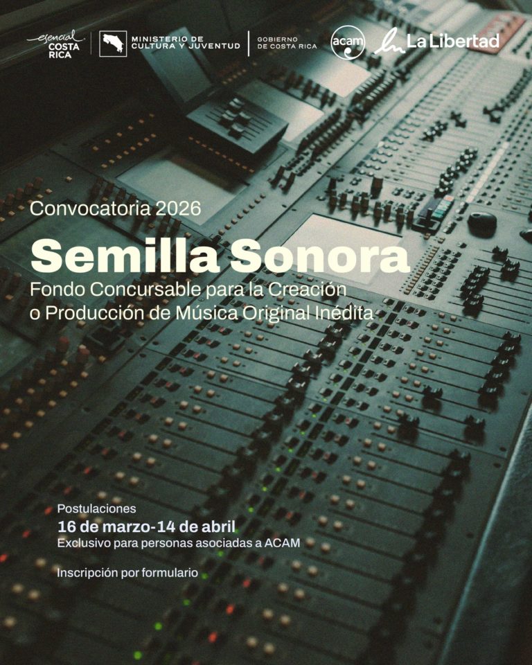 Fondo Semilla Sonora 2026 impulsará la creación musical costarricense